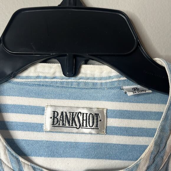 Bankshot striped button up shirt medium - Picture 3 of 7